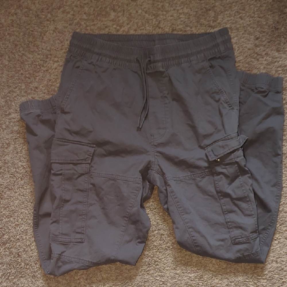 H&M Charcoal Cargo Pants for Men
